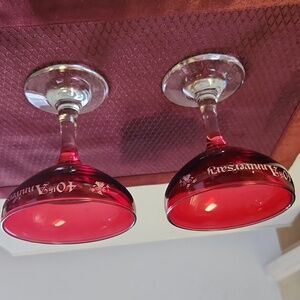 40th Anniversary wine glasses